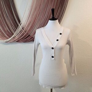 Enza Costa Henley Shirt Sz L